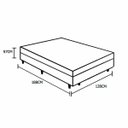 Ver imagem 4 de Cama Box Viúva Colchão Espuma D33 Oriental Preto Ducci + Box Sintético Branco (57x128x188)