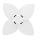 Ver imagem 4 de Ventilador de Teto Natuvent Dahlia No Light 4 Pás Madeira Branco 220v