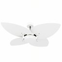 Ver imagem 1 de Ventilador de Teto Natuvent Dahlia No Light 4 Pás Madeira Branco 220v
