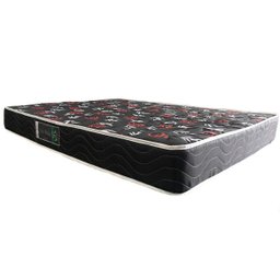 Cama Box Viúva Colchão Espuma D33 Oriental Preto Ducci + Box Suede Preto (54x128x188) - 2