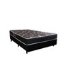Cama Box Viúva Colchão Espuma D33 Oriental Preto Ducci + Box Sintético Preto (54x128x188) - 1