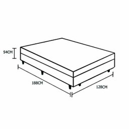 Cama Box Viúva Colchão Espuma D33 Bambo Branco Ducci + Box Suede Bege (54x128x188) - 4