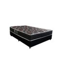 Ver imagem 1 de Cama Box Viúva Colchão Espuma D28 Oriental Preto Ducci + Box Suede Preto (54x128x188)