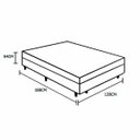 Ver imagem 4 de Cama Box Viúva Colchão Espuma D28 Bambo Branco Ducci + Box Suede Preto (54x128x188)