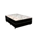 Ver imagem 1 de Cama Box Viúva Colchão Espuma D28 Bambo Branco Ducci + Box Sintético Preto (54x128x188)