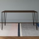 Ver imagem 2 de Mesa de Jantar Elen Retangular Tampo de Madeira 140x80cm Amêndoa