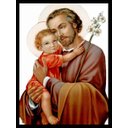 Ver imagem 1 de Quadro Decorativo Religioso São José 20x30cm com Moldura e Vidro