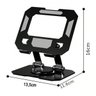 Suporte Mesa Tablet Notebook Celular Dobravel Giratorio 360 Graus Aço Carbono Laptop Netbook Resiste - 8