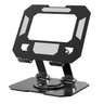 Suporte Mesa Tablet Notebook Celular Dobravel Giratorio 360 Graus Aço Carbono Laptop Netbook Resiste - 12
