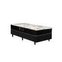 Ver imagem 1 de Cama Box Solteiro Colchão Espuma D23 Bambo Branco Ducci + Box Suede Preto (52x88x188)