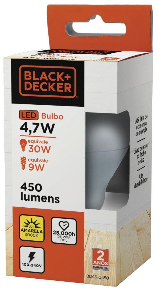 Lâmpada LED Bulbo A60 11W 3000K Black+Decker - 2