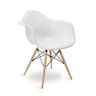 Cadeira Eames Braço Polipropileno Base Madeira Eiffel Espresso Móveis - 1
