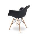 Ver imagem 2 de Cadeira Eames Braço Polipropileno Base Madeira Eiffel Espresso Móveis