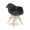 Ver imagem 1 de Cadeira Eames Braço Polipropileno Base Madeira Eiffel Espresso Móveis