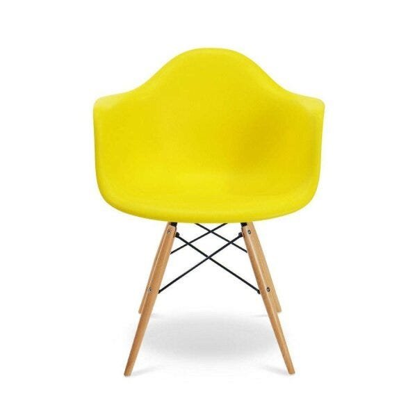 Cadeira Eames Braço Polipropileno Base Madeira Eiffel Espresso Móveis - 3