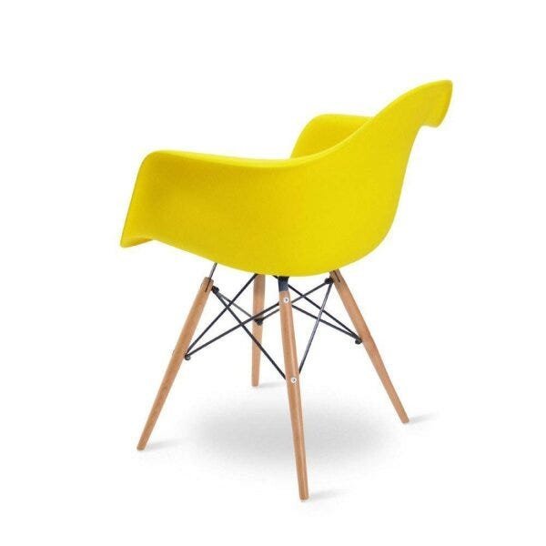 Cadeira Eames Braço Polipropileno Base Madeira Eiffel Espresso Móveis - 2