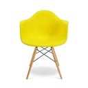 Ver imagem 3 de Cadeira Eames Braço Polipropileno Base Madeira Eiffel Espresso Móveis Amarelo