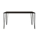Ver imagem 3 de Mesa de Jantar Elen Retangular Tampo de Madeira 140x80cm Preto