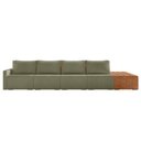 Ver imagem 4 de Sofá Ilha 4 Lugares Living 512cm Modulado Lary Bouclê K01 Cor Verde