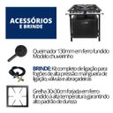 Ver imagem 7 de Fogão Industrial 4 Bocas 30x30 Baixa Pressão P5 com Forno Jcn