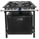 Ver imagem 1 de Fogão Industrial 4 Bocas 30x30 Baixa Pressão P5 com Forno Jcn