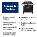 Ver imagem 5 de Fogão Industrial 4 Bocas 30x30 Baixa Pressão P5 com Forno Jcn