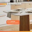 Ver imagem 7 de Mesa de Sala de Jantar Maira 6 Lugares Retangular Tampo MDF 160cm Madeirado-Off White