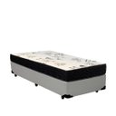 Ver imagem 1 de Cama Box Solteiro Colchão Espuma D28 Bambo Branco Ducci + Box Sintético Branco (54x78x188)