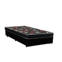 Ver imagem 1 de Cama Box Solteiro Colchão Espuma D28 Oriental Preto Ducci + Box Sintético Preto (54x78x188)