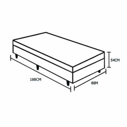 Cama Box Solteiro Colchão Espuma D28 Bambo Branco Ducci + Box Sintético Branco (54x88x188) - 4