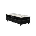 Ver imagem 1 de Cama Box Solteiro Colchão Espuma D28 Bambo Branco Ducci + Box Suede Preto (54x88x188)