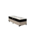 Ver imagem 1 de Cama Box Solteiro Colchão Espuma D28 Bambo Branco Ducci + Box Suede Bege (54x88x188)