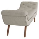 Ver imagem 5 de Puff Recamier Decorativo com Tachas 140 Cm Santorini P05 Bouclê Creme - Lyam Decor