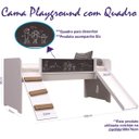 Ver imagem 4 de Cama Playground com Escorregador e Rampa Branca Completa Móveis