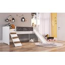 Ver imagem 2 de Cama Playground com Escorregador e Rampa Branca Completa Móveis