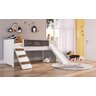 Cama Playground com Escorregador e Rampa Branca Completa Móveis - 2