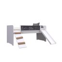 Ver imagem 3 de Cama Playground com Escorregador e Rampa Branca Completa Móveis