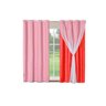 Cortina Blackout PVC com Voil Liso 2,80M x 2,50M - Vermelho - 1