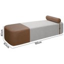 Ver imagem 6 de Puff Recamier Orgânico Diamante King Size 195cm Bouclê Facto - Sofa Store:bouclê Cinza
