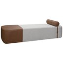 Ver imagem 2 de Puff Recamier Orgânico Diamante King Size 195cm Bouclê Facto - Sofa Store:bouclê Cinza