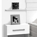 Ver imagem 5 de Cabeceira Solteiro 1 Mesa de Apoio 1 Gaveta Pequim Leifer