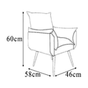 Ver imagem 5 de Poltrona Opala Infantil Decorativa Mini Sofá para Criança Suede Amarelo - Ninho Decor