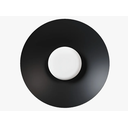 Ver imagem 1 de Arandela de Parede Redonda Modelo Dot Preto Fosco com Led Incluso 3000k Bivolt Spotline