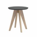 Ver imagem 1 de Mesa de Canto Retrô Tb37 Dalla Costa:grafite com Carvalho