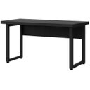Ver imagem 4 de Mesa Escritório Pé Quadro - 1,70x0,70m - s/ Gavetas - Preto / Preto - 26003