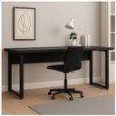 Ver mais imagens de Mesa Escritório Pé Quadro - 1,70x0,70m - s/ Gavetas - Preto / Preto - 26003
