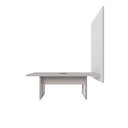 Ver imagem 4 de Mesa Industrial 2m 1 Cx de Tomada Pé Metal e Painel de Tv F5 Cor:cinza