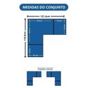 Ver imagem 3 de Guarda-Roupa Modulado 3 Peças Infinity Branco/Line