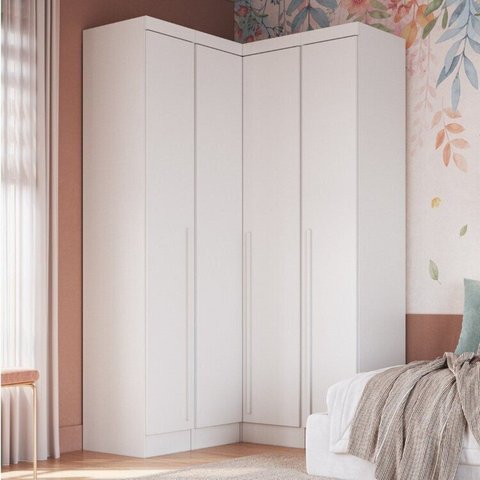 Guarda-Roupa Modulado 3 Peças Infinity Branco/Line