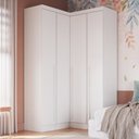 Ver imagem 1 de Guarda-Roupa Modulado 3 Peças Infinity Branco/Line